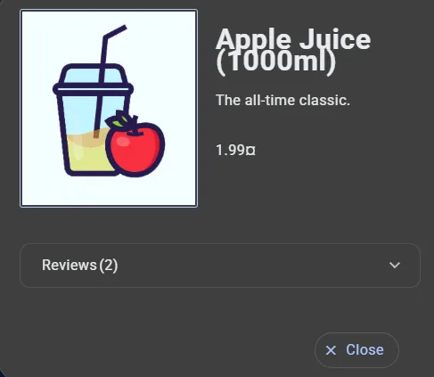 Overlapping widgets in the footer of the demo application